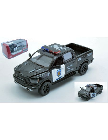 KINSMART KT5413WP DODGE RAM 1500 2019 POLICE cm 11 1:32 BOX Modellino