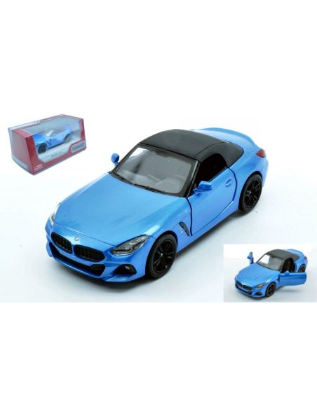 KINSMART KT5419WB BMW Z4 2019 W/CLOSED SOFT TOP BLUE BOX cm 12 Modellino