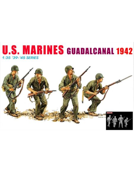DRAGON D6379 U.S.MARINES GUADALCANAL 1942 KIT 1:35 Modellino