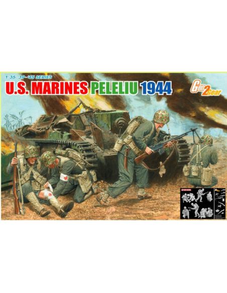 DRAGON D6554 U.S.MARINES (PELELIU 1944) KIT 1:35 Modellino