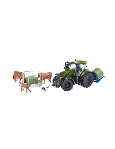 BRITAINS LC43323 METALLIC OLIVE GREEN VALTRA PLAYSET 1:32 Modellino