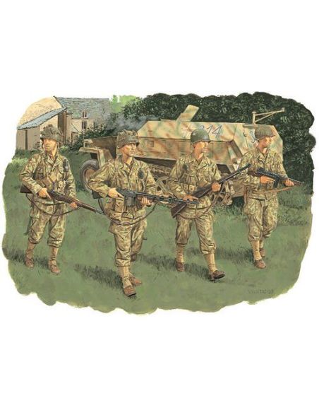 DRAGON D6120 U.S.INFANTRY 2nd ARM.DIV.NORMANDY 1944 KIT 1:35 Modellino