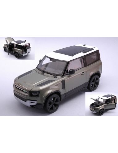 WELLY WE24110GR LAND ROVER DEFENDER METALLIC LIGHT GREEN 1:24 Modellino