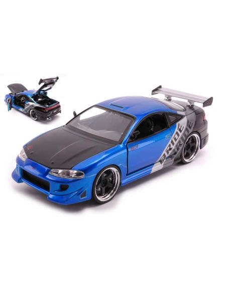 JADA TOYS JADA99103B MITSUBISHI ECLIPSE 1995 BLUE/BLACK/SILVER 1:24 Modellino