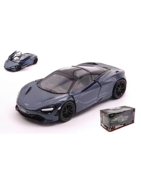 JADA TOYS JADA30755 SHAW'S MC LAREN 720s  FAST & FURIOUS METALLIC BLUE 1:32 Modellino