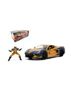 JADA TOYS JADA33354 CHEVROLET CORVETTE MARVEL X-MEN...