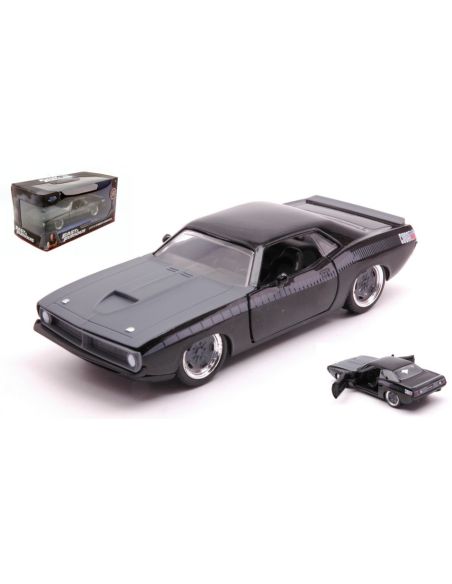 JADA TOYS JADA97206 PLYMOUTH BARRACUDA FAST & FURIOUS BLACK 1:32 Modellino