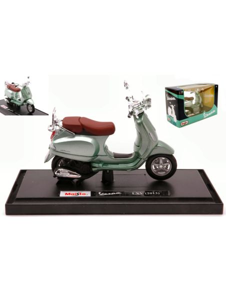 MAISTO MI16887GR VESPA LXV 2013 METALLIC GREEN 1:18 Modellino