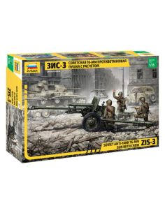 ZVEZDA Z3671 ZIS-3 WITH CREW KIT 1:35 Modellino
