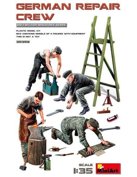 MINIART MIN35358 GERMAN REPAIR CREW KIT 1:35 Modellino