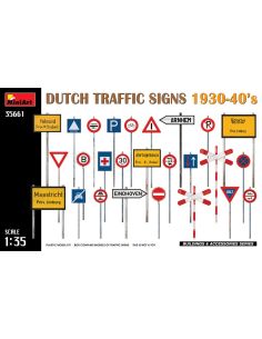 MINIART MIN35661 DUTCH TRAFFIC SIGNS 1930-40s KIT 1:35...