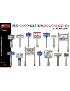 MINIART MIN35669 FRENCH CONCRETE ROAD SIGNS 1930-40s...