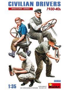 MINIART MIN38050 CIVILIANS DRIVERS 1930-40s KIT 1:35...