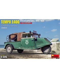 MINIART MIN38059 TEMPO E400 STAHLBECHPRITSCHE 3 WHEEL...