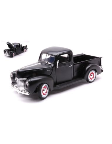 MOTORMAX MTM73170MBK FORD PICK UP 1940 MATT BLACK 1:18 Modellino