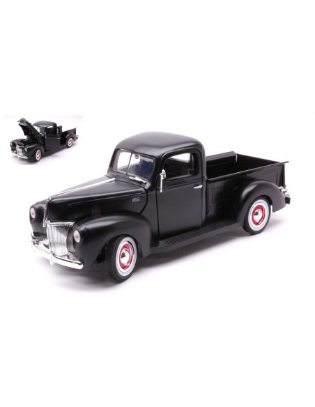 MOTORMAX MTM73170MBK FORD PICK UP 1940 MATT BLACK 1:18 Modellino