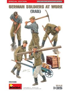 MINIART MIN35408 GERMAN SOLDIERS AT WORK KIT 1:35 Modellino