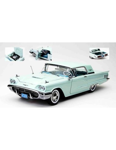 SUNSTAR SS4310 FORD THUNDERBIRD HARD TOP 1960 LIGHT BLUE 1:18 Modellino