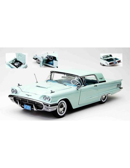 SUNSTAR SS4310 FORD THUNDERBIRD HARD TOP 1960 LIGHT BLUE 1:18 Modellino