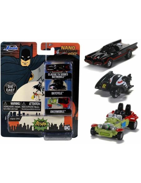 JADA TOYS JADA11001 BATMAN B 3-PACK NANO CARS Modellino