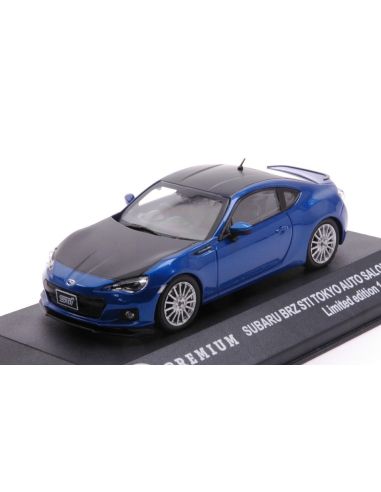 TRIPLE 9 T9P-10022 SUBARU BRZ STI TOKYO AUTOSALON 2012 BLUE WITH CARBON BONNET 1:43 Modellino