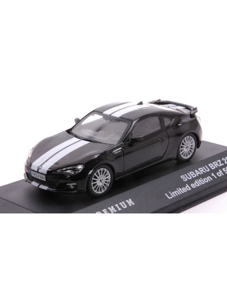 TRIPLE 9 T9P-10023 SUBARU BRZ 2014 BLACK WITH WHITE LINES  1:43 Modellino