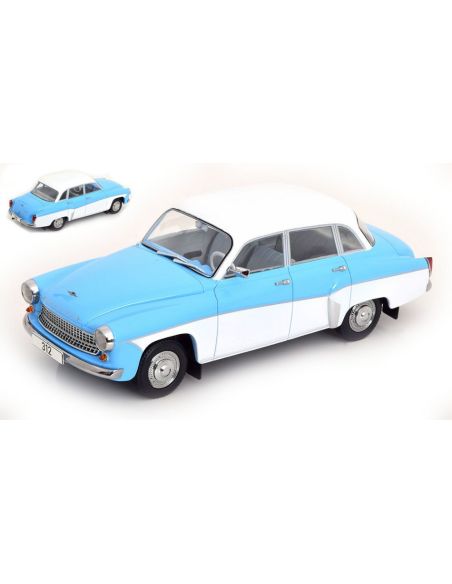 MODELCARGROUP MCG18300 WARTBURG 312 LIGHT BLUE/WHITE 1:18 Modellino