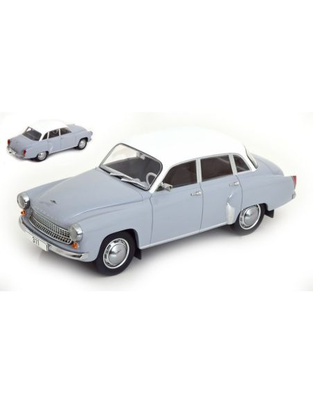 MODELCARGROUP MCG18301 WARTBURG 311 GREY/WHITE 1:18 Modellino