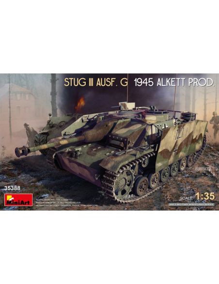 MINIART MIN35388 STUG III AUSF. G 1945 ALKETT PROD. KIT 1:35 Modellino