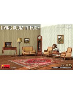 MINIART MIN35646 LIVING ROOM INTERIOR KIT 1:35 Modellino