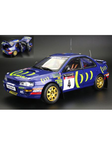 SUNSTAR SS5523 SUBARU IMPREZA 555 N.4 WINNER RAC RALLY 1995 MCRAE/DEREK RINGER 1:18 Modellino