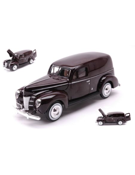 MOTORMAX MTM73250BG FORD SEDAN DELIVERY 1940 BURGUNDY 1:24 Modellino