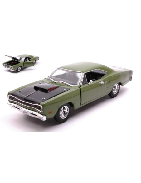 MOTORMAX MTM73315GN DODGE CORONET SUPER BEE 1969 GREEN 1:24 Modellino