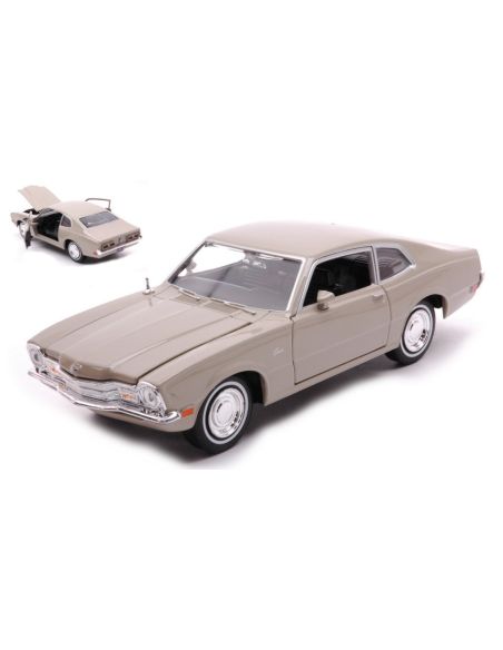 MOTORMAX MTM79041BE MERCURY COMET FORGETTEN CLASSICS SERIES 1971 BEIGE 1:24 Modellino