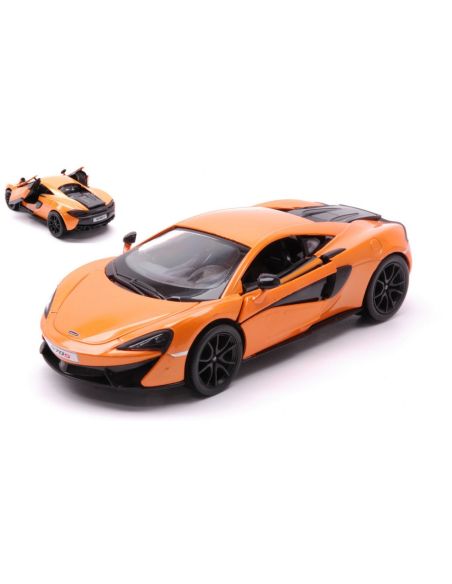 NEW RAY NY71333 MC LAREN 570S COUPE' ORANGE METALLIC 1:24 Modellino