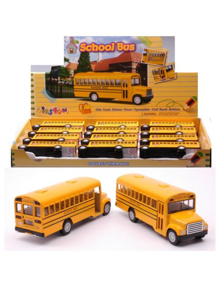 KINSMART KT418IN SCHOOL BUS YELLOW cm 12,5 Modellino