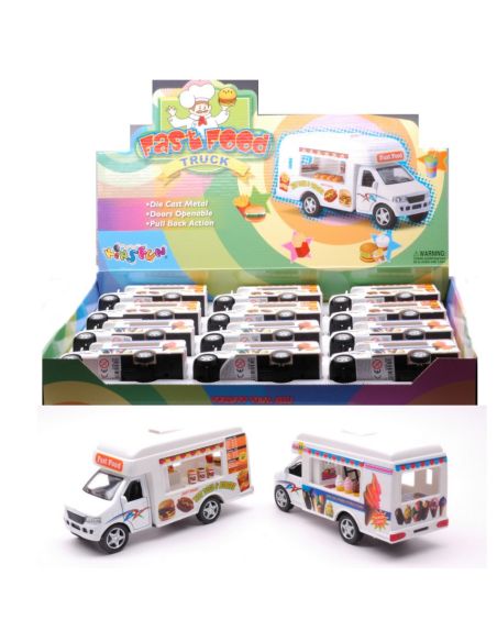 KINSMART KT445IN ICE CREAM/FAST FOOD TRUCK cm 12,5 Modellino