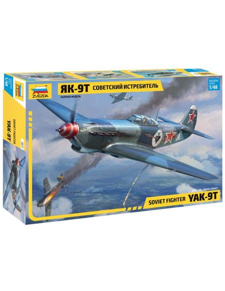 ZVEZDA Z4831 SOVIET FIGHTER YAK-9T KIT 1:48 Modellino