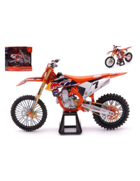 NEW RAY NY58363 KTM RED BULL 450 SX-F N.7 AARON PLESSINGER 1:12 Modellino