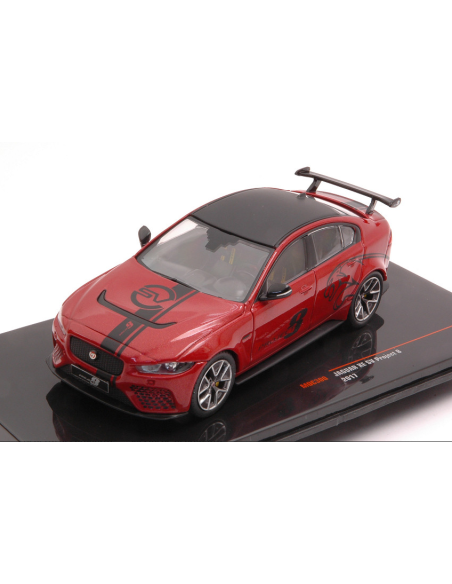 Ixo Model MOC300 JAGUAR XE SV PROJECT 8-201 RED 1:43 Modellino