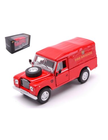CARARAMA CA451750 LAND ROVER SERIE III 109 SOFT TOP FIRE BRIGADE 1:43 Modellino
