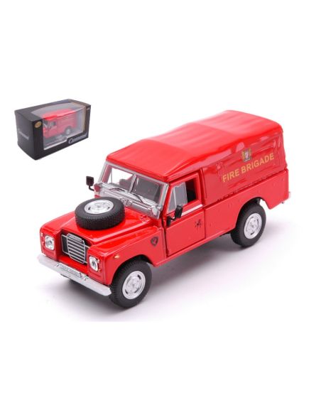 CARARAMA CA451750 LAND ROVER SERIE III 109 SOFT TOP FIRE BRIGADE 1:43 Modellino