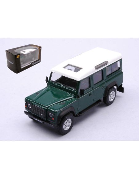 CARARAMA CA453240 LAND ROVER DEFENDER GREEN W/WHITE ROOF 1:43 Modellino
