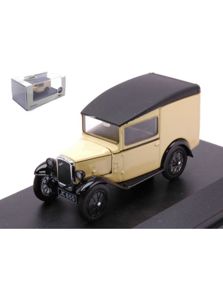 OXFORD OXFASV001 AUSTIN SEVEN RN VAN PRIMROSE CREAM YELLOW 1:43 Modellino