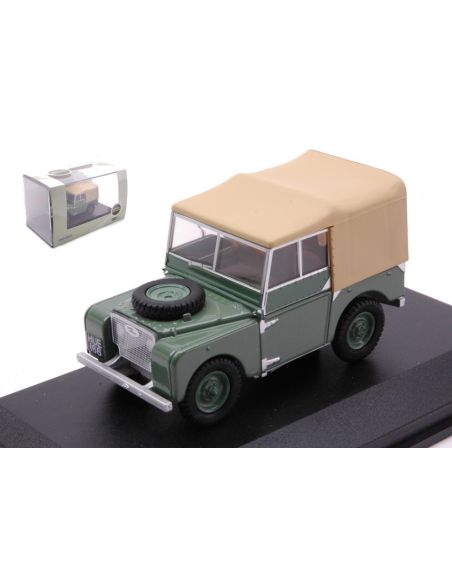 OXFORD OXFLAN180001 LAND ROVER SERIES 1 80 INCH LIGHT GREEN W/SOFT TOP BEIGE 1:43 Modellino