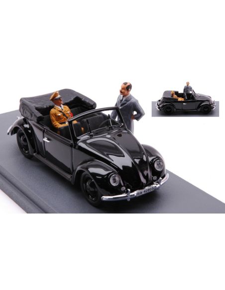 RIO RI4712P VW MAGGIOLINO CABRIO ADOLF HITLER & FERDINAND PORSCHE 1936 1:43 Modellino