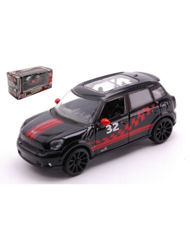MOTORMAX MTM4078 MINI COOPER S COUNTRYMAN 2017 BLACK/RED 1:43 Modellino