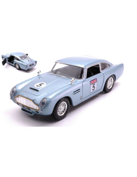 MOTORMAX MTM73789B ASTON MARTIN DB5 N.5 GT RACING BLUE 1:24 Modellino