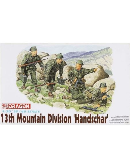 DRAGON D6067 13th MOUNTAIN TROOP HANDSCHAR KIT 1:35 Modellino