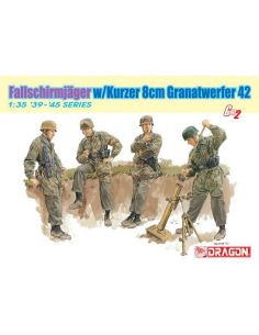 DRAGON D6373 FALLSCHIRMJAGER W/KURZER 8cm GRANATWERFER 42...
